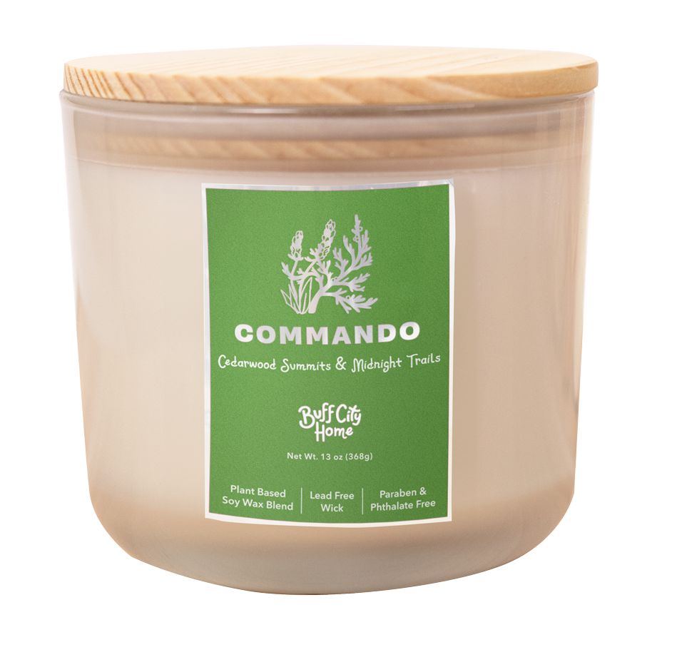 Commando 2-Wick Candle by Buff City Soap Supply, LLC