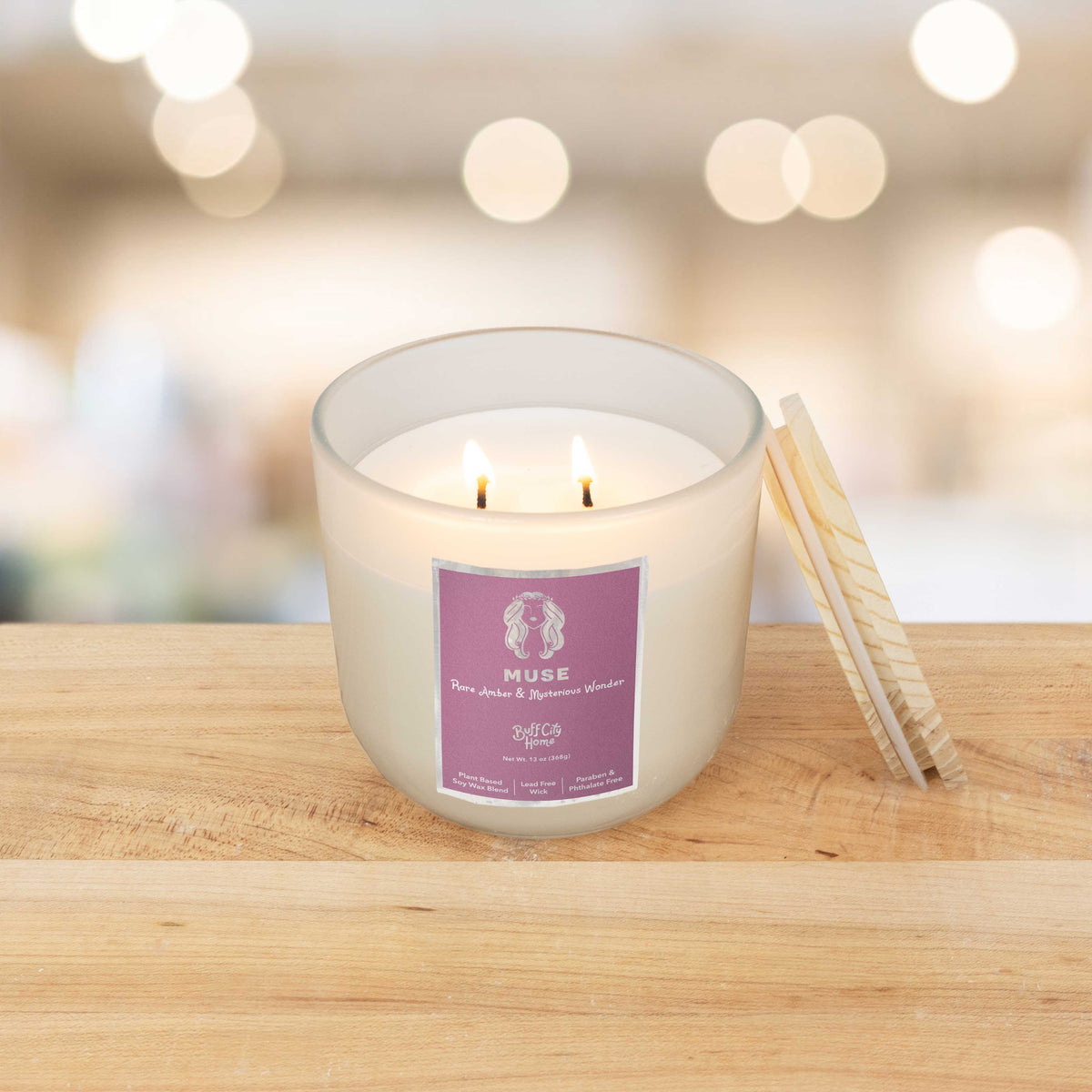 Muse 2-Wick Candle by Buff City Soap Supply, LLC