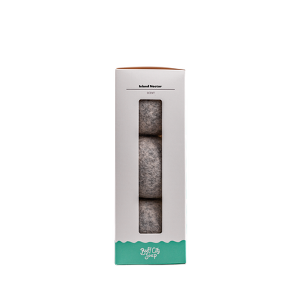 Island Nectar Wool Dryer Balls (Set of 3) by Buff City Soap Supply, LLC