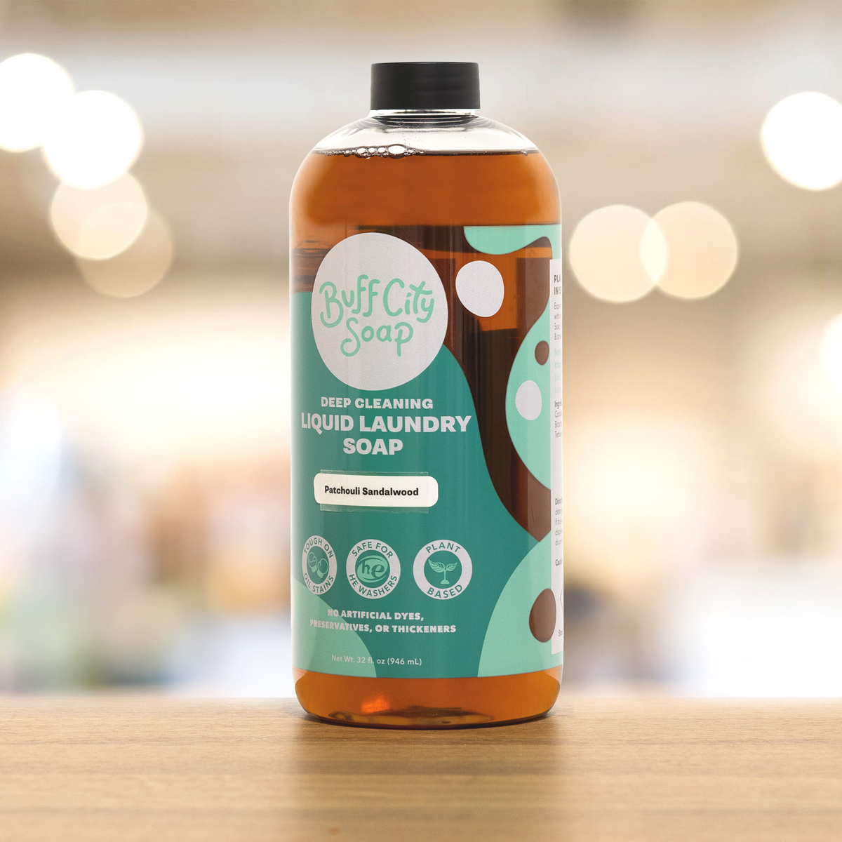 Patchouli Sandalwood Liquid Laundry Soap by Buff City Soap Supply, LLC