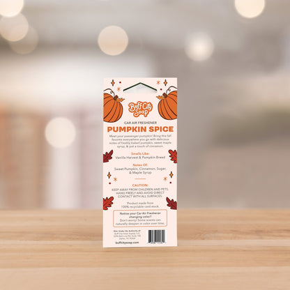 Pumpkin Spice 2-Pack Car Air Freshener