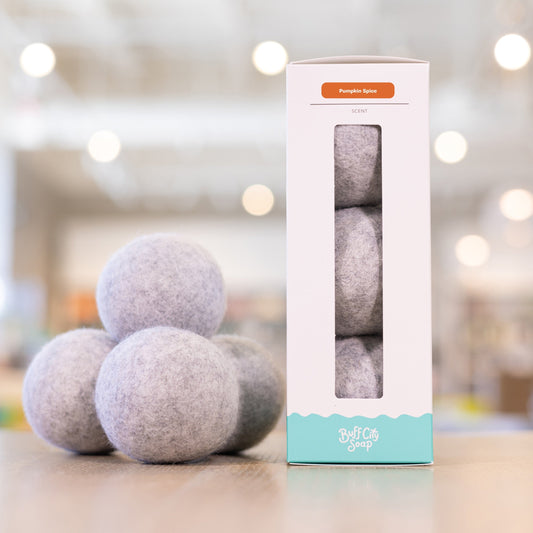 Pumpkin Spice Wool Dryer Balls (Set of 3)