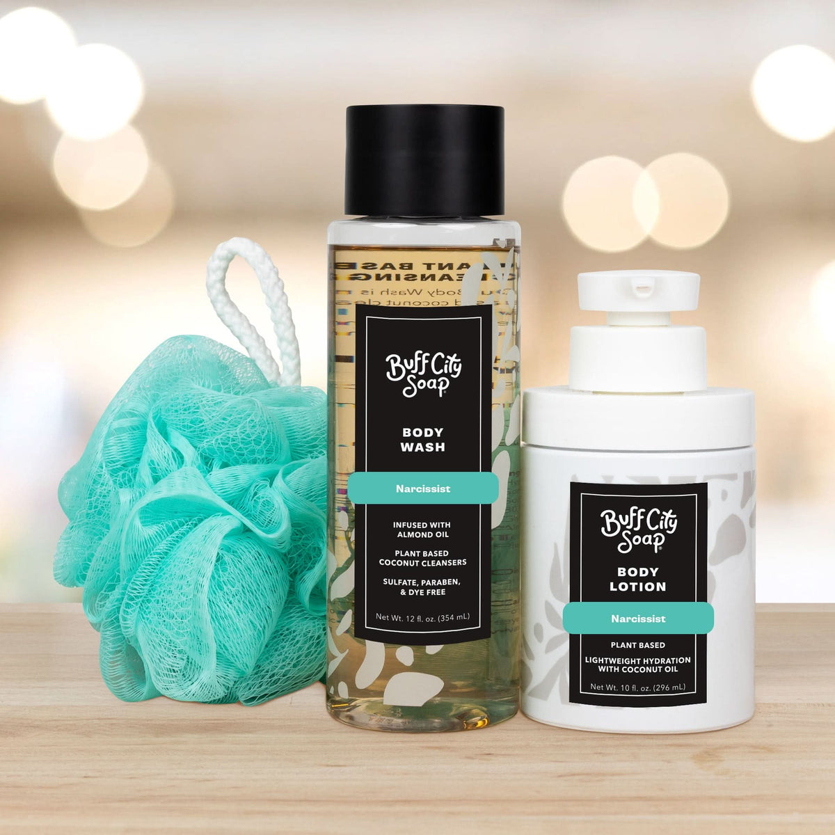 Narcissist Shower Essentials Gift Set by Buff City Soap Supply, LLC