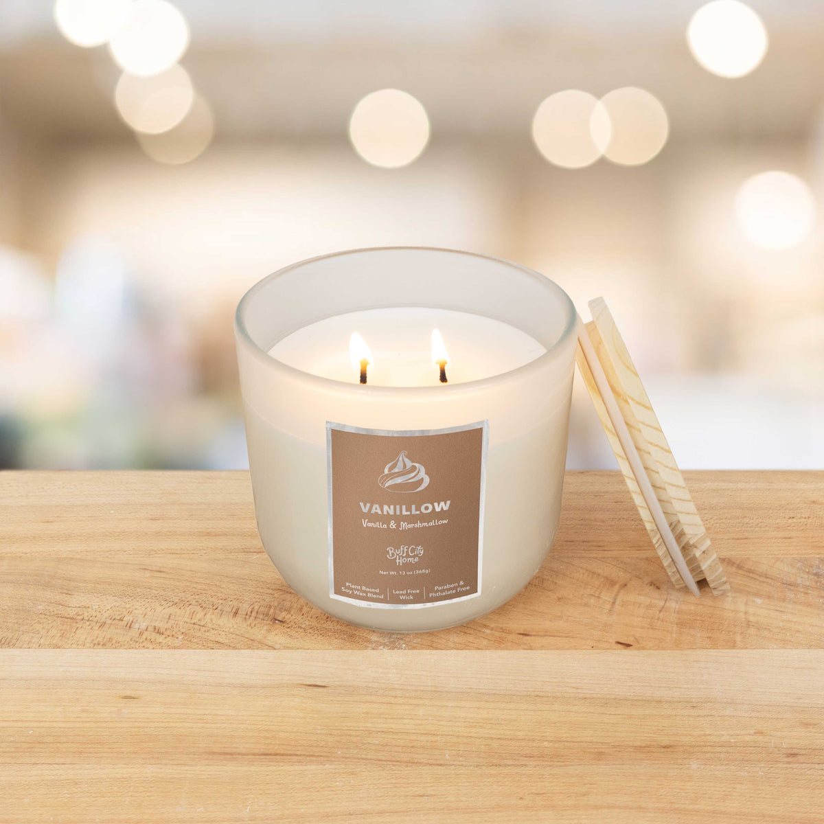 Vanillow 2-Wick Candle by Buff City Soap Supply, LLC