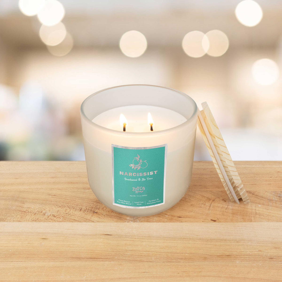 Narcissist 2-Wick Candle by Buff City Soap Supply, LLC