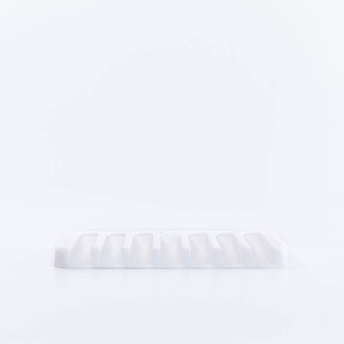 White Silicone Soap Dish laying flat
